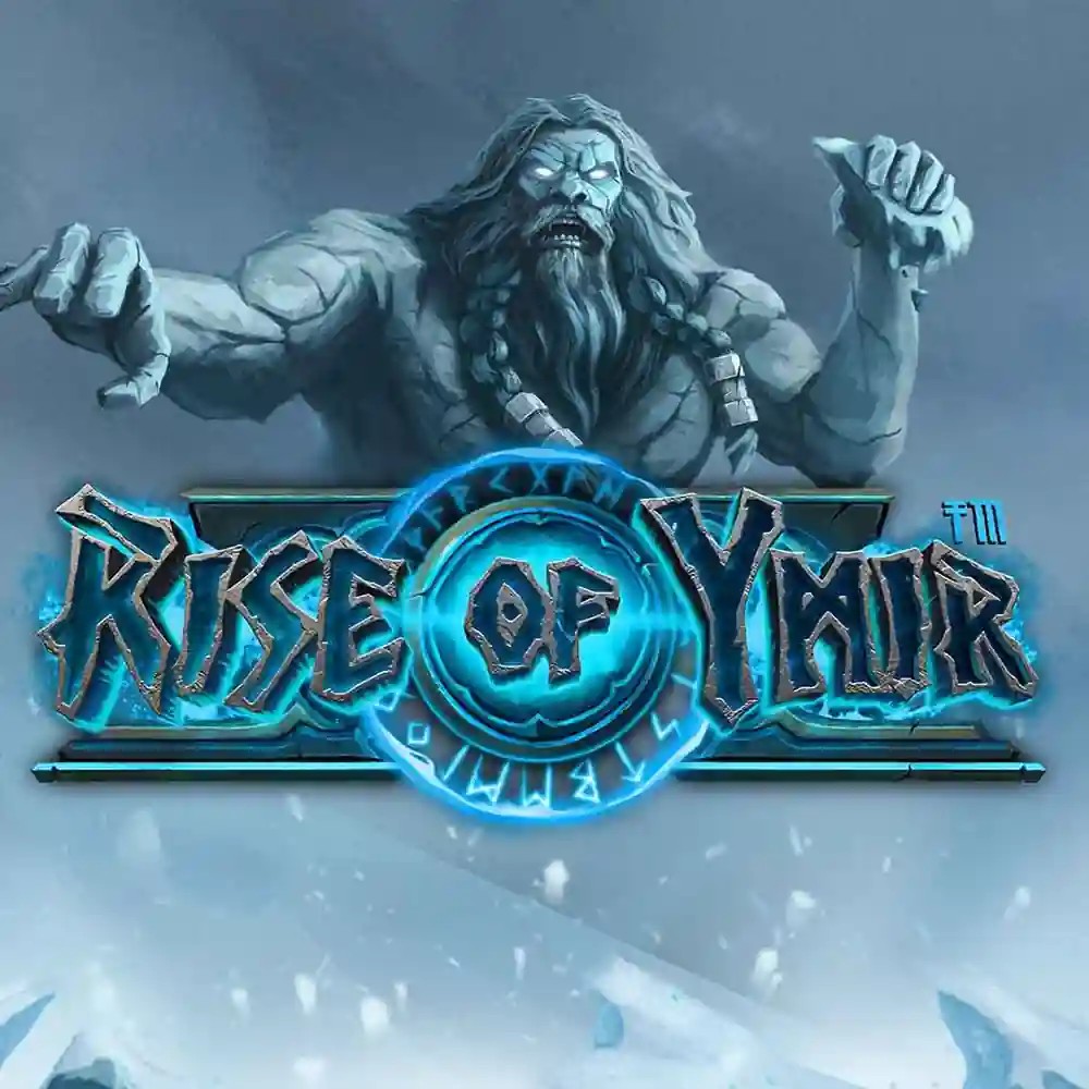 Rise of Ymir slot logo by Hacksaw Gaming at Ninlay Casino